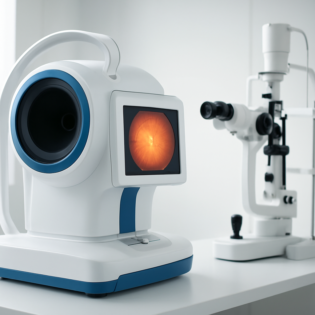 Equipamentos modernos de diagnóstico oftalmológico